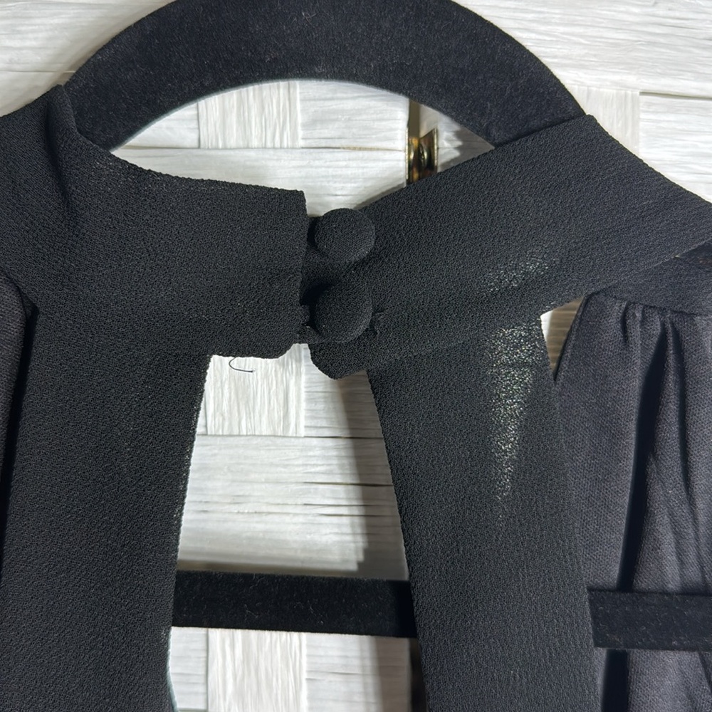 Scarlett Women’s Basic Black Halter Y2K Waist Pleating Swing Dress Size 16W - Picture 8 of 12